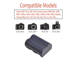 Jenis Battery Pack for Canon EOS 30D/40D Kamera