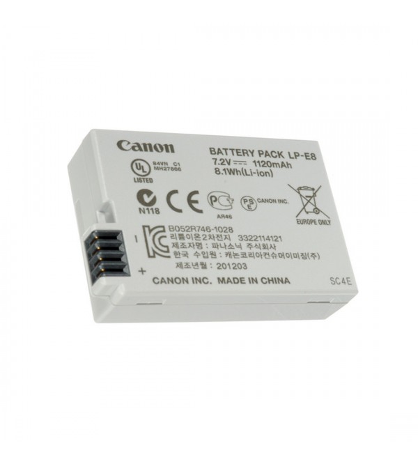 Canon Battery LP-E8 For EOS 550D / 600D / 650D / 700D Canon Battery LP-E8 For EOS 550D / 600D / 650D / 700D