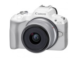 Canon EOS R50 KIT RF-S 18-45MM STM (White) (Promo Cashback Rp 300.000 Periode 01 s/d 31 Agustus 2026)