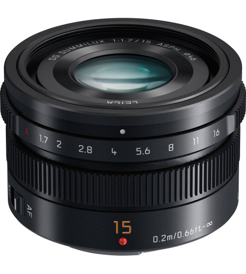 Panasonic Lumix G Leica DG Summilux 15mm f/1.7 ASPH (H-X015E-K) (Promo Cashback 500.000)